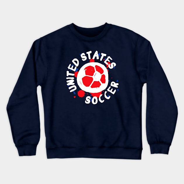 USA Soccer 02 Crewneck Sweatshirt by Very Simple Graph